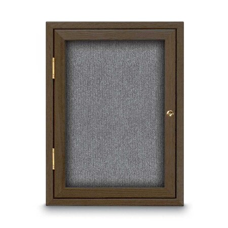 United Visual Products Sliding Door Indoor Enclosed Corkboard, 7 UV9028ACS-BLACK-PUMICE